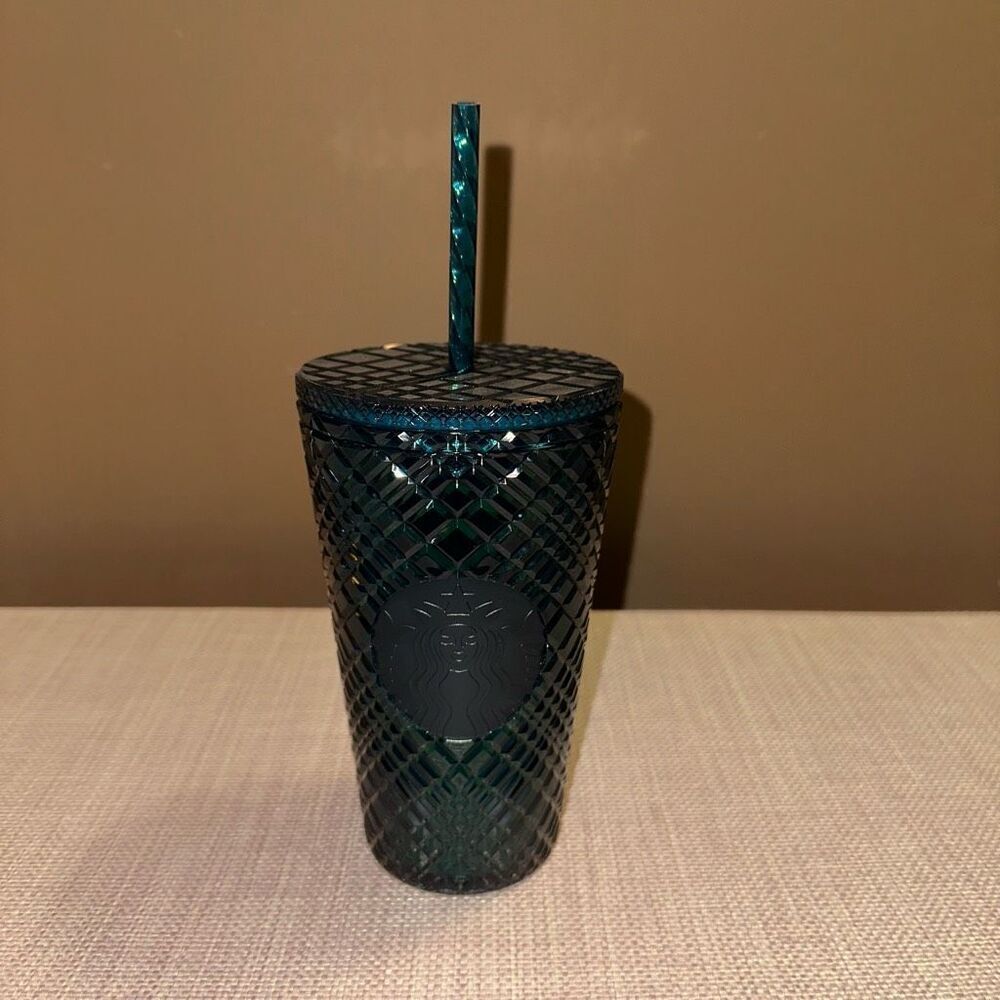 Starbucks Christmas Holiday Dark Green Grande Cold Cup - NWT